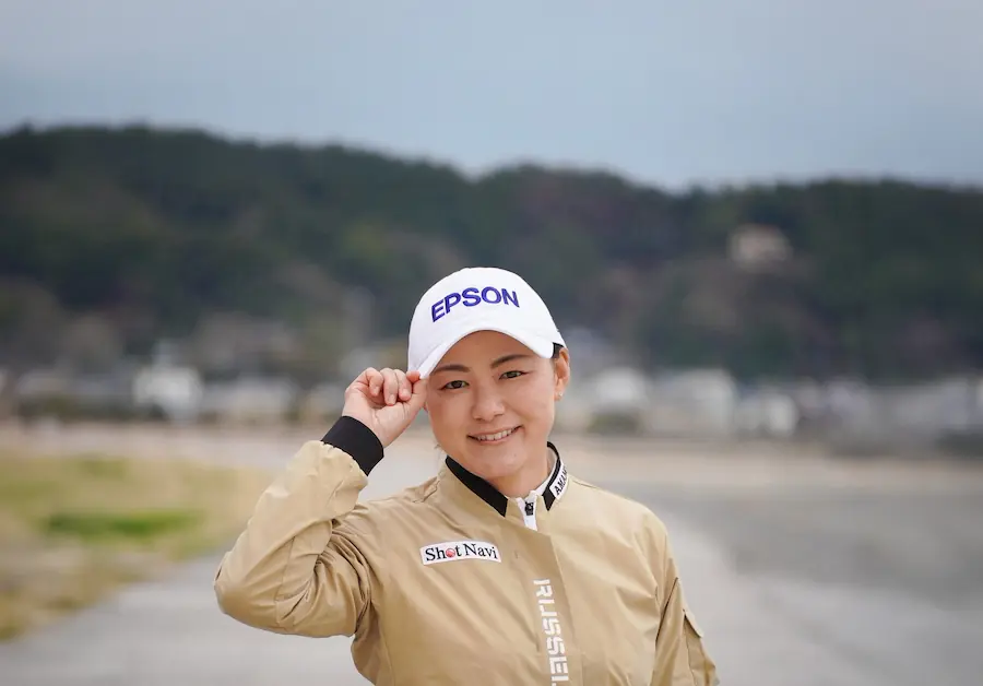 横峯さくら選手のゴルフ写真